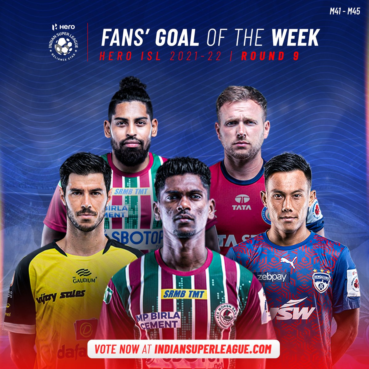 Hero ISL 2021-22 Team of the Week of Action-packed Round 9